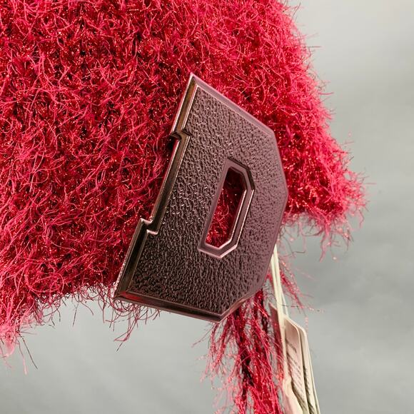 DOUBLET Size S Pink Polyester Blend Shaggy Knit Drawstring Shorts - Picture 3 of 7